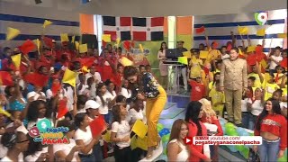 Nelfa Nuñez casi se cae imitando al Pacha En Pegate y Gana con El Pacha [upl. by Intihw]