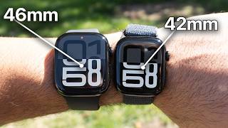 Apple Watch Series 10 42mm vs 46mm  BEST SIZE [upl. by Chiquita]