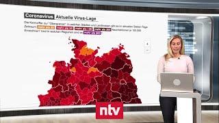 Aktuelle Zahlen zur CoronaKrise  Weitere quotVerschärfungen denkbarquot  ntv [upl. by Iridissa733]