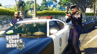 HOW TO BECOME A COP IN GTA 5 PS4 [upl. by Ayotas]