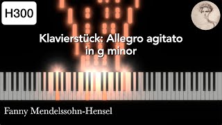 H300 Klavierstück Allegro agitato in g minor  Fanny MendelssohnHensel [upl. by Charry688]