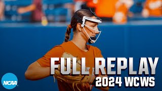 Texas vs Stanford 2024 Womens College World Series  FULL REPLAY [upl. by Ancelin]