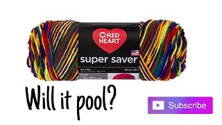 Red Heart Mexicana Yarn Will It Pool [upl. by Petrine]