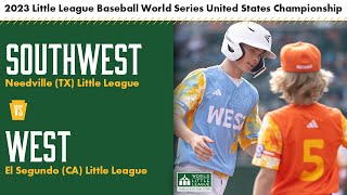 United States Championship Texas vs California  2023 Little League Baseball World Series [upl. by Haimerej]