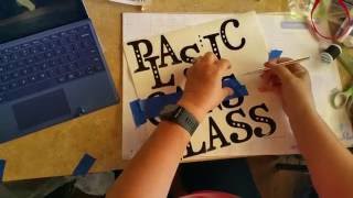 Vinyl transfer with Blue Painters tape [upl. by Eenafit]