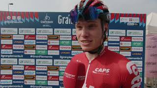 Lennert Van Eetvelt  Interview at the start  Gran Piemonte 2023 [upl. by Shetrit]