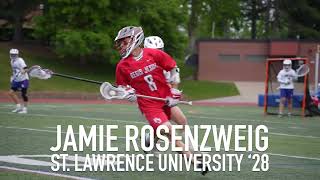 Jamie Rosenzweig • 2024 Senior Year Lacrosse Highlights • St Lawrence 28 [upl. by Etteval]