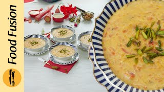 Zafrani Gajrella Kheer Recipe by Food Fusion [upl. by Acnaib]