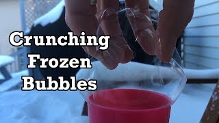 The Sound of Crunching Frozen Bubbles  ASMR [upl. by Nytsrik]