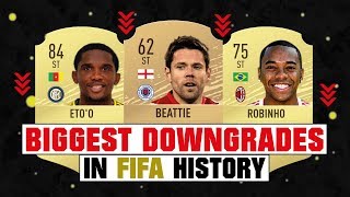 BIGGEST RATING DOWNGRADES IN FIFA HISTORY ⬇️😱 FIFA 10  FIFA 20 [upl. by Doane]