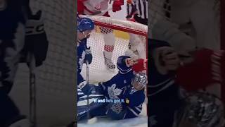 Stolarz takes control with a bold move to stop the Red Wings🧤🔥NHL hockey goaliesaves mapleleafs [upl. by Amelia]