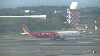 泰越捷航空 Thai Vietjet Air A321211HSVKR VZ567 關西KIX→桃園TPE landing [upl. by Labina547]