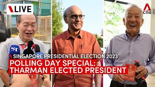 LIVE Singapore Presidential Election 2023 Tharman elected President  Polling Day results special [upl. by Nedrah]