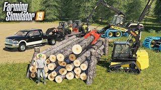 Farming simulator 19  Part 3 Its time to harvest on the farm  Tractor game [upl. by Bettina158]