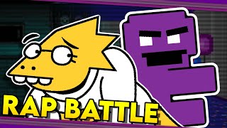 Alphys vs Purple Guy  UNDERTALE vs Five Nights at Freddys RAP BATTLE DGPRB [upl. by Meneau]