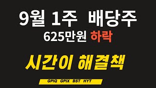 평가액 625만원 하락 1627만원 평가수익 미국 고배당주 148 9월1주 주간보고 어머니 계좌공개  미주백미국주식으로 100억 GPIQ GPIXtqqq [upl. by Rothberg]