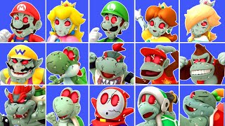 Super Mario Party Minigames  Zombie Party Pack All Characters [upl. by Adnilem]