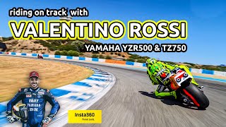 Riding with Valentino Rossi and the 500cc Yamaha YZR [upl. by Aidni]