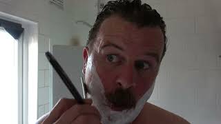 Small But Mighty Shave Test Jernbolaget Swedish Straight Razor Traditional Wet Shaving BIFL [upl. by Moe19]