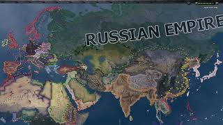 Kaiserreich update to 114 Hoi4 Timelapse [upl. by Kenzi]