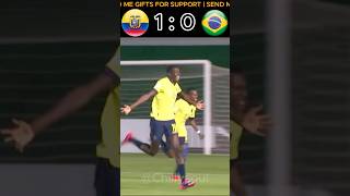 ECUADOR vs BRAZIL U15 2023 football trending shorts [upl. by Navak488]