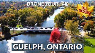 Aerial Tour of Guelph Ontario 🏙️  4K Drone Views of The Royal City 🌳✨ [upl. by Nol835]