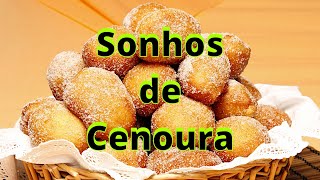 SONHOS de CENOURA de natal tradicionais  Receita [upl. by Verina477]