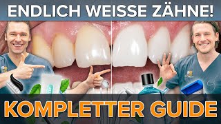 Endlich SCHÖNE amp HELLE ZÄHNE 😁  So kannst du Deine Zähne aufhellen  unser kompletter Guide [upl. by Gascony]