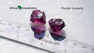 Purple Rhodolite Garnet Rough [upl. by Ricky]