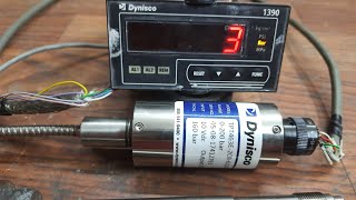 DYNISCO 1390 PRESSURE INDICATOR AND CONNECTION WITH TRANSDUCER [upl. by Aiceila]