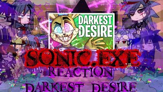 🇺🇸 FNAF  Sonicexe Character  Glitchtrap react to Darkest desire  GachaClub Production [upl. by Llennahc]