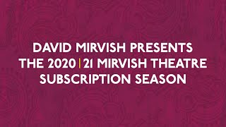 202021 Mirvish Theatre Subscription Season [upl. by Adekram143]