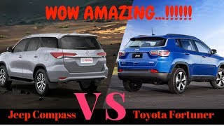 WOW Jeep Compass Vs Toyota Fortuner [upl. by Arreis]