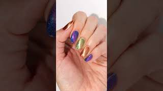 Magical nails with Holo Tacos Feline Family Magnetic trio nails nailart nailpolish [upl. by Akiraa]