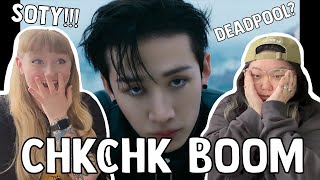 stay besties react to Stray Kids CHK CHK BOOM MV [upl. by Lachish331]