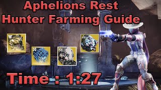 Destiny 2  Aphelions Rest Hunter Legend Lost Sector Guide  Fast and Easy Farm [upl. by Siraved]