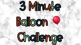 3 Minute Balloon Challenge  PE at home  PE with minimal equipment  Social Distance PE [upl. by Ecilef576]