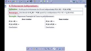 1G CH03 Probabilités conditionnelles et évènements indépendants P03 [upl. by Roger962]