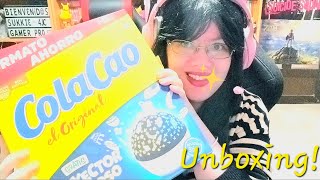 Unboxing Colacao Proyector Luminoso con 6 modos de luz led 360° rotación 😻 Colacao [upl. by Yuille]