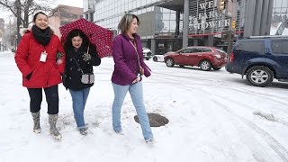 Snow Hits Fort Worth Friday [upl. by Drapehs65]