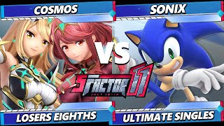 S Factor 11 TOP 8  Cosmos ホムラ ヒカリ Vs Sonix ソニック スマブラSP  スマブ [upl. by Constantine339]