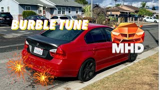 How to Burble Tune with MHD  Stock 335i [upl. by Yhcir]