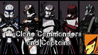 Roblox  Star Wars Timelines RP  Clone Commanders and Captains Suits Versions [upl. by Ayahs]