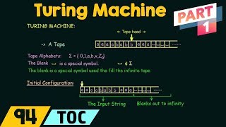 Turing Machine  Introduction Part 1 [upl. by Whitebook]