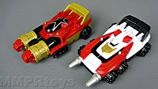 Super Megaforce Delta Runner amp ZEO Racer Zord Review Power Rangers [upl. by Atinomar607]