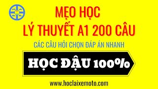 Phần 1  Mẹo Thi Bằng Lái Xe A1  Chọn Ngay Đáp Án Đúng✅ [upl. by Nivak]