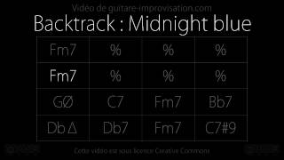 Midnight Blue Kenny Burrell  Backing track [upl. by Allistir]