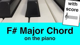 Learn To Play F Major Chord On Piano Easy Tutorial For Beginners  Music Simply Understood [upl. by Yrrej737]