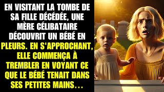 En visitant la tombe de sa fille une mère trouva un bébé en pleurs et trembla en voyant ce quil [upl. by Yantruoc758]