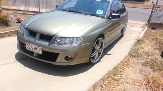 VZ V6 commodore exhaust and take off [upl. by Fritz]